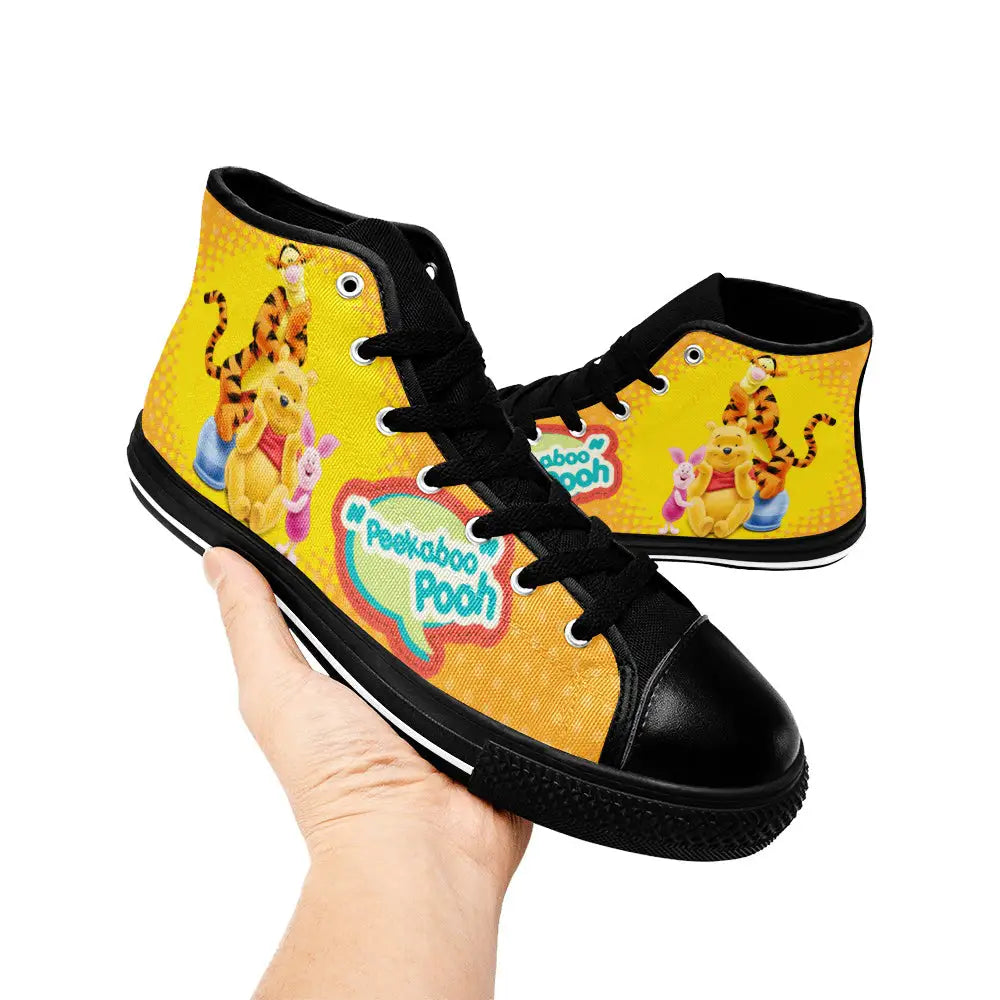 Winnie the pooh piglet tigger Custom High Top Sneakers Shoes