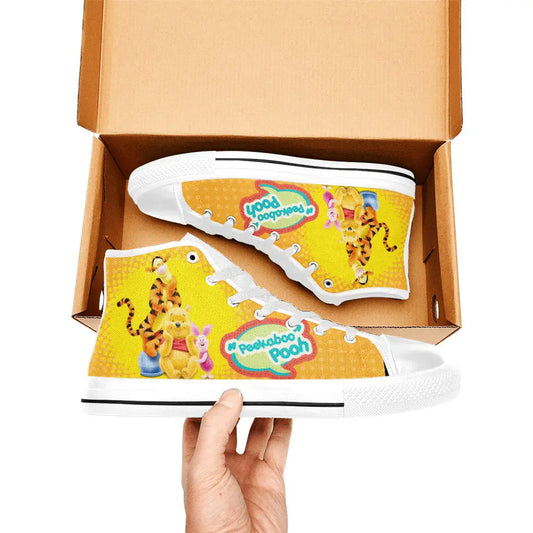 Winnie the pooh piglet tigger Custom High Top Sneakers Shoes