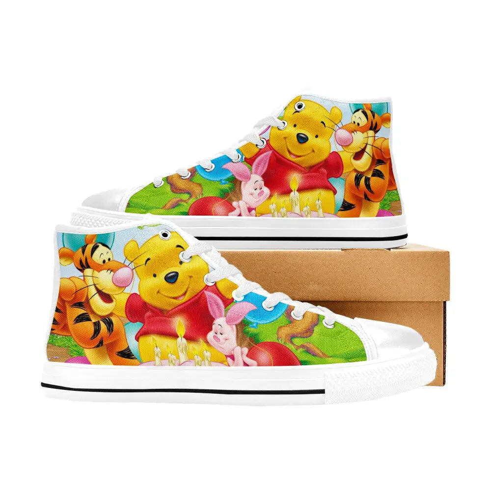 Winnie the pooh piglet tigger Custom High Top Sneakers Shoes