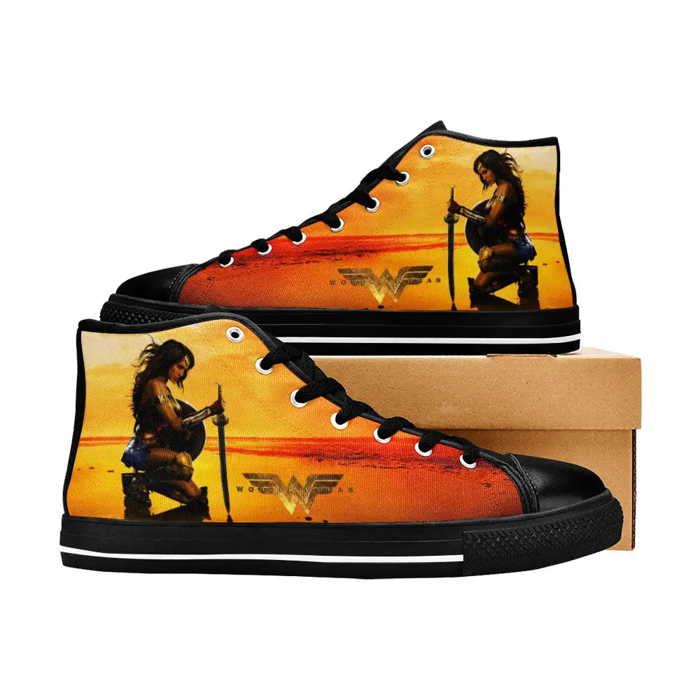 Wonder Woman Custom High Top Sneakers Shoes