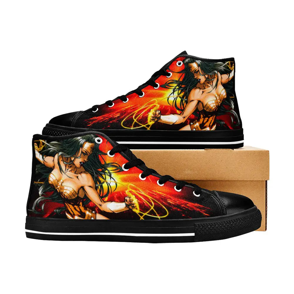 Wonder Woman Custom High Top Sneakers Shoes