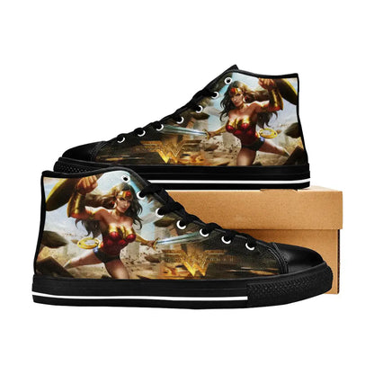 Wonder Woman Custom High Top Sneakers Shoes