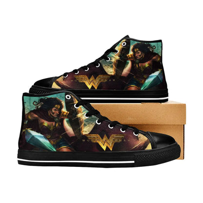 Wonder Woman Custom High Top Sneakers Shoes