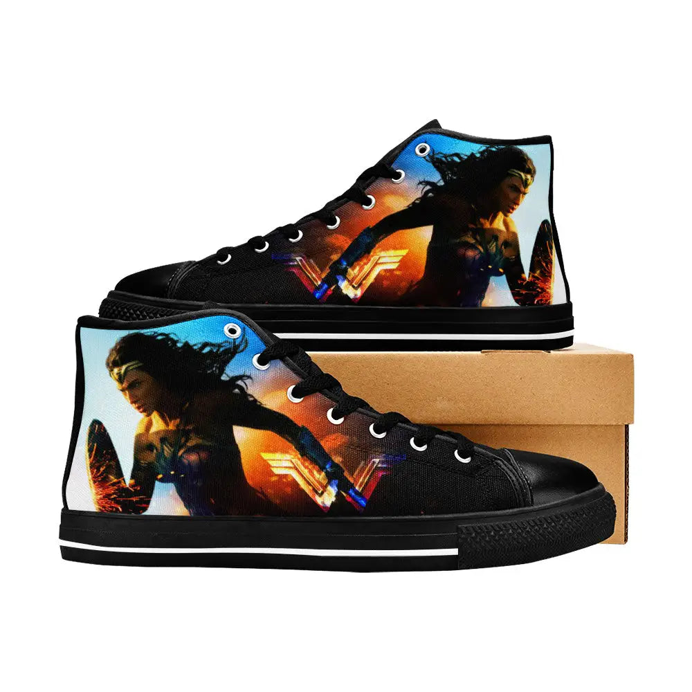 Wonder Woman Custom High Top Sneakers Shoes