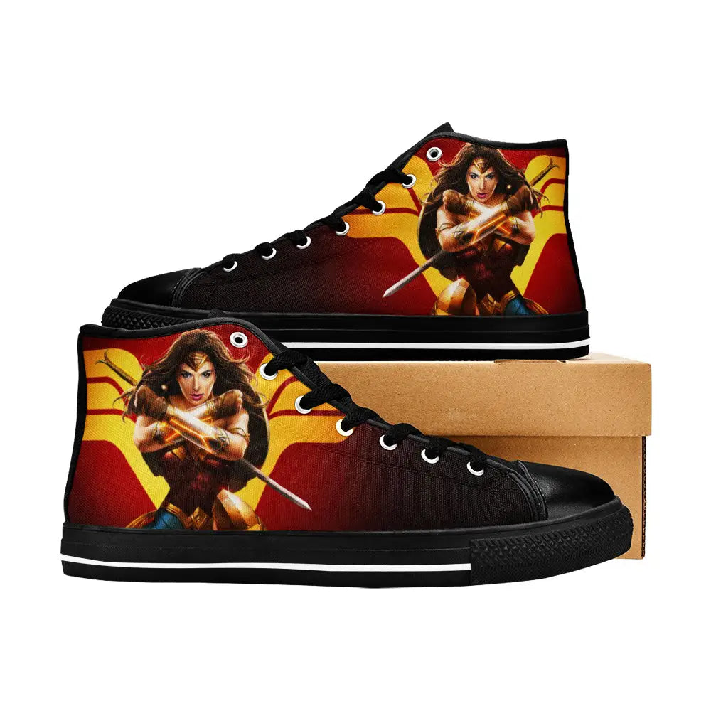 Wonder Woman Custom High Top Sneakers Shoes