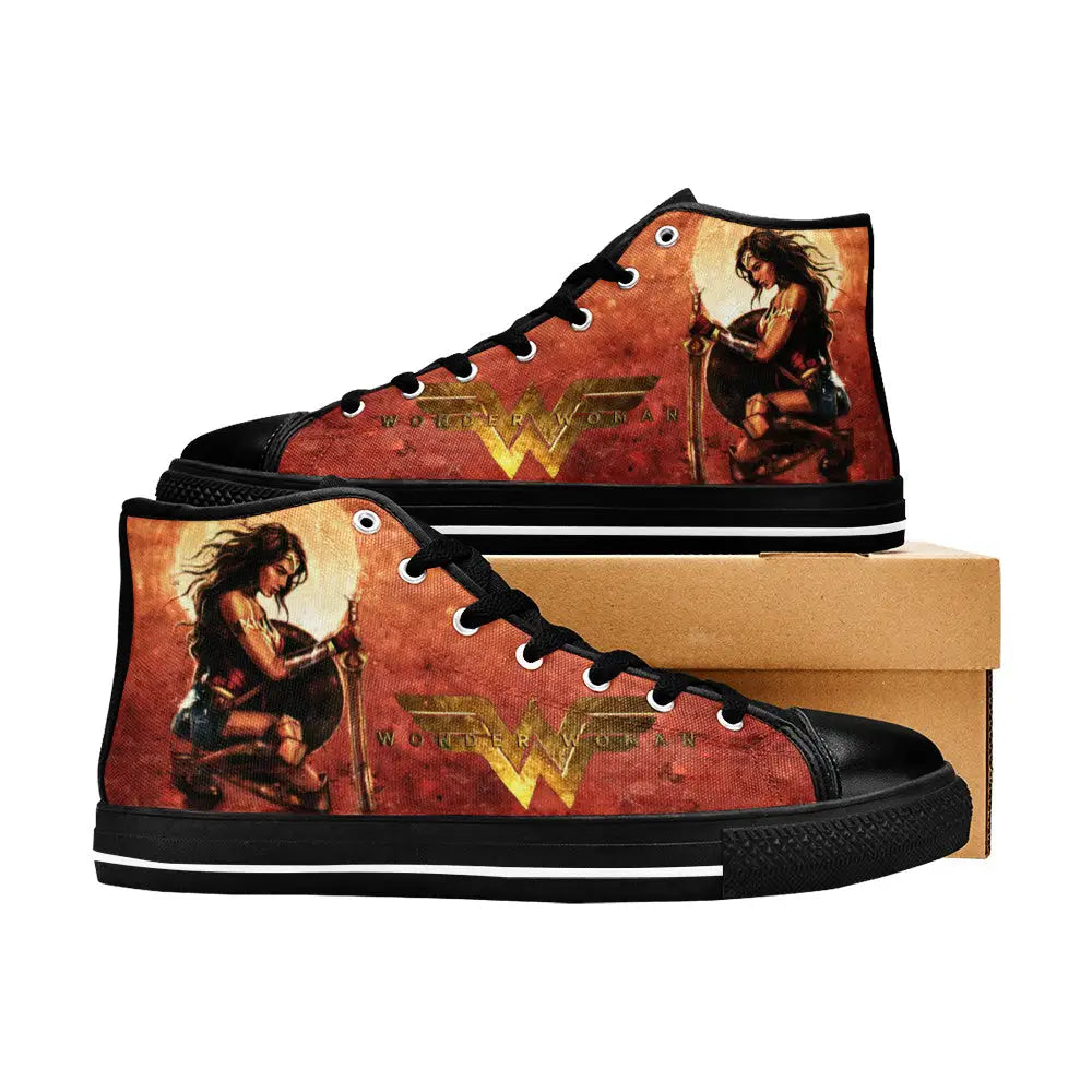 Wonder Woman Custom High Top Sneakers Shoes