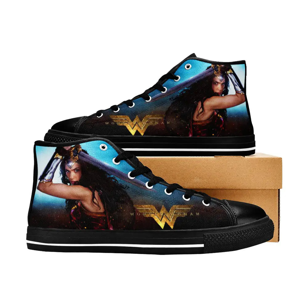 Wonder Woman Custom High Top Sneakers Shoes