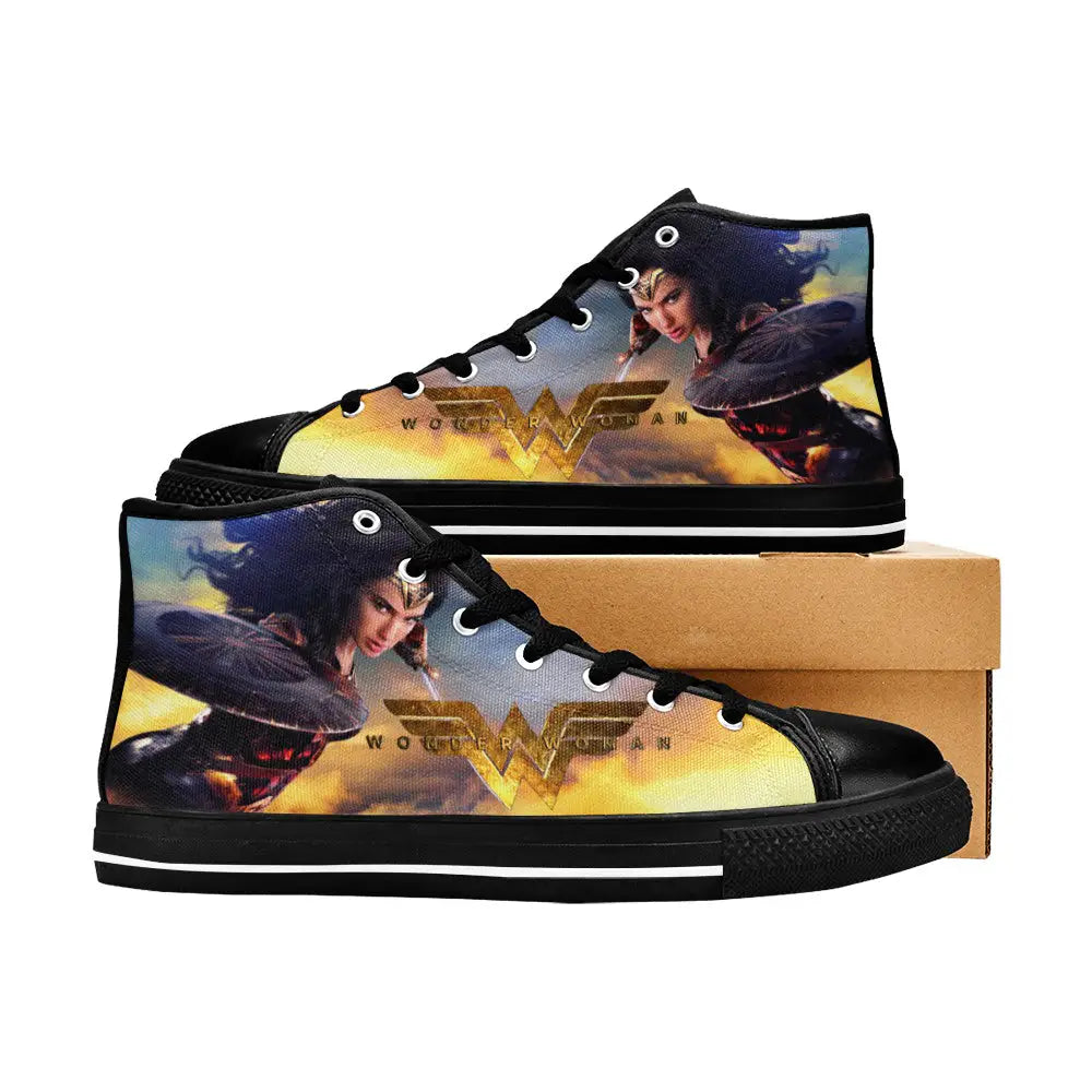 Wonder Woman Custom High Top Sneakers Shoes