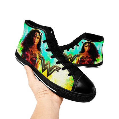 Wonder Woman Custom High Top Sneakers Shoes