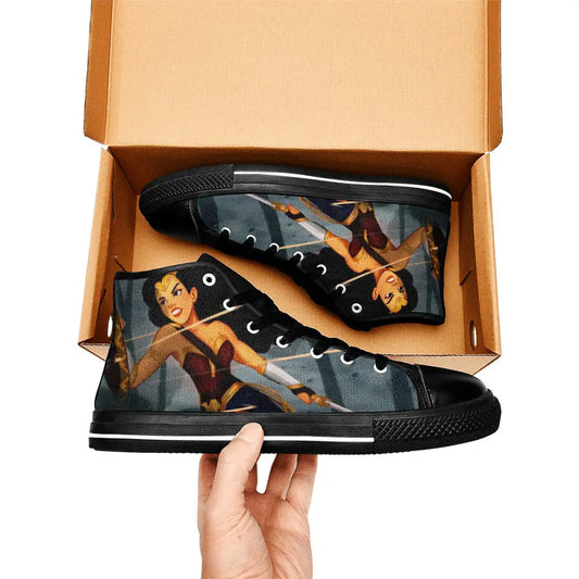 Wonder Woman Custom High Top Sneakers Shoes