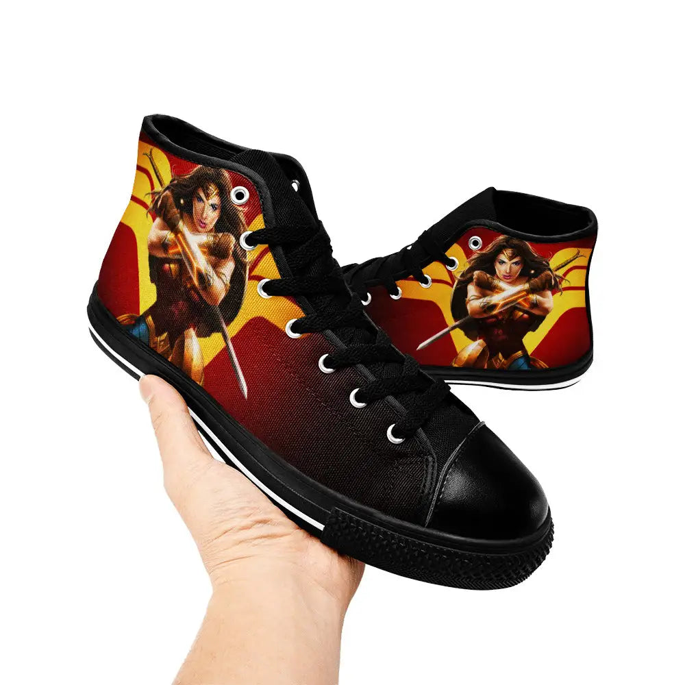 Wonder Woman Custom High Top Sneakers Shoes