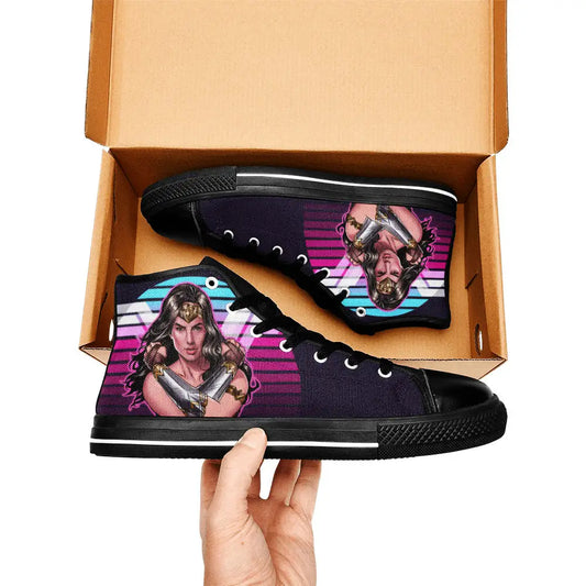 Wonder Woman Custom High Top Sneakers Shoes