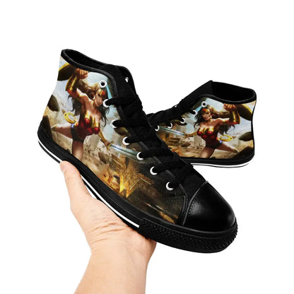 Wonder Woman Custom High Top Sneakers Shoes