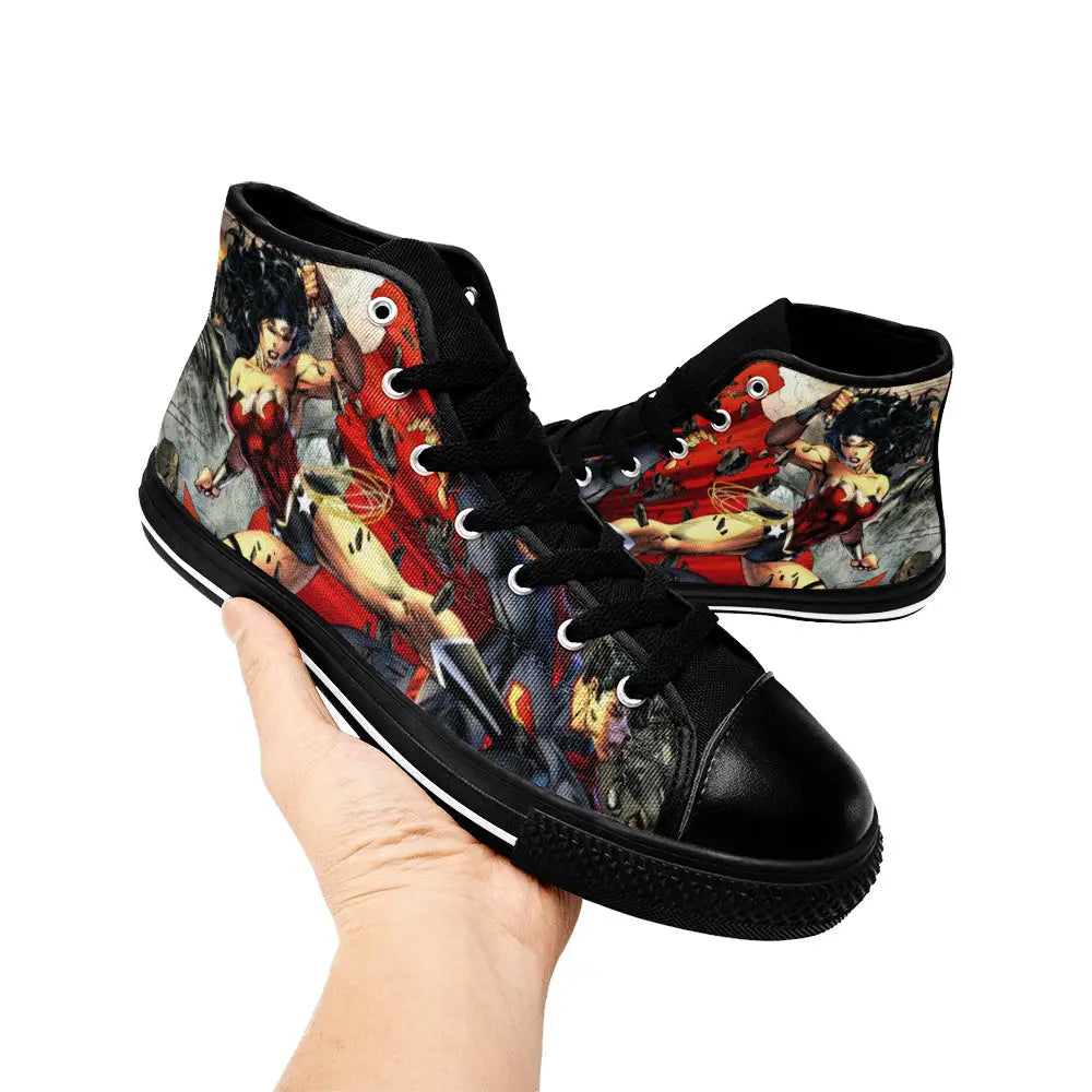 Wonder Woman Custom High Top Sneakers Shoes