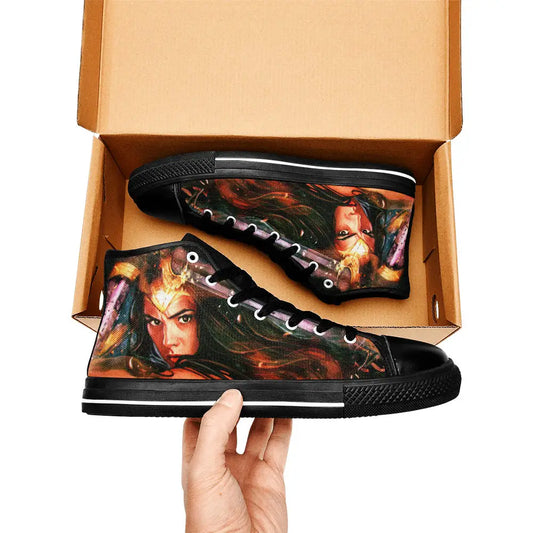 Wonder Woman Custom High Top Sneakers Shoes