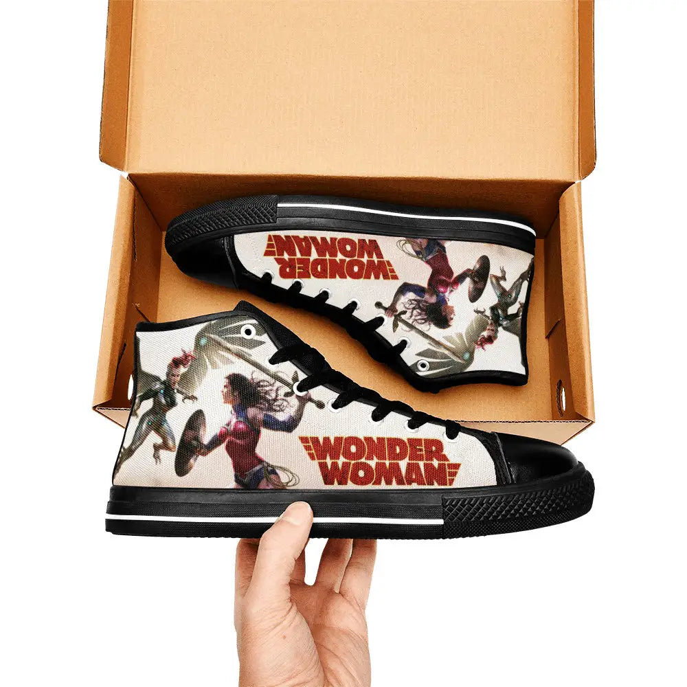 Wonder Woman Custom High Top Sneakers Shoes