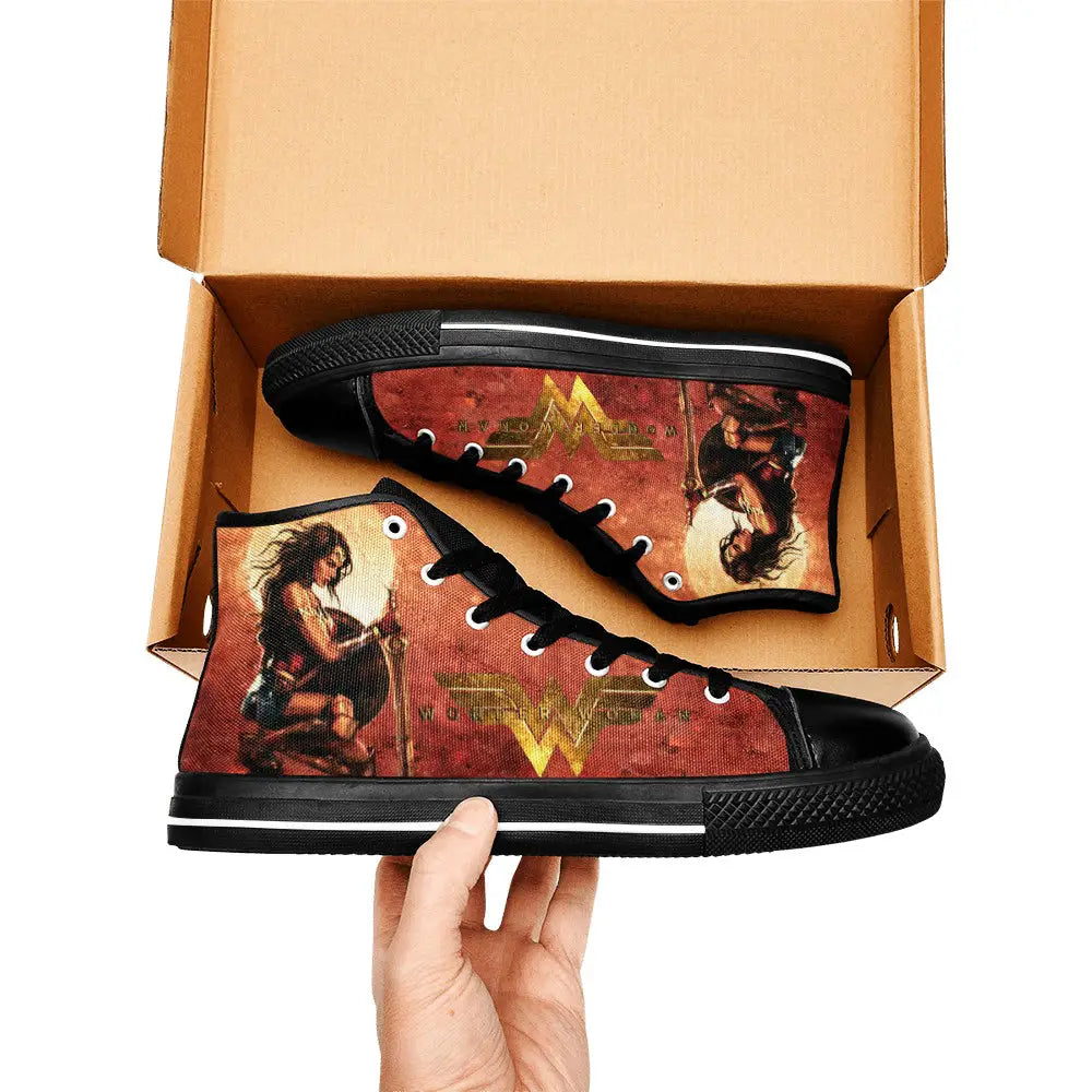 Wonder Woman Custom High Top Sneakers Shoes