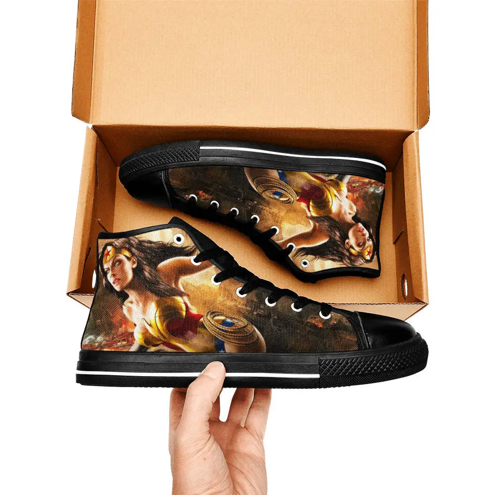 Wonder Woman Custom High Top Sneakers Shoes