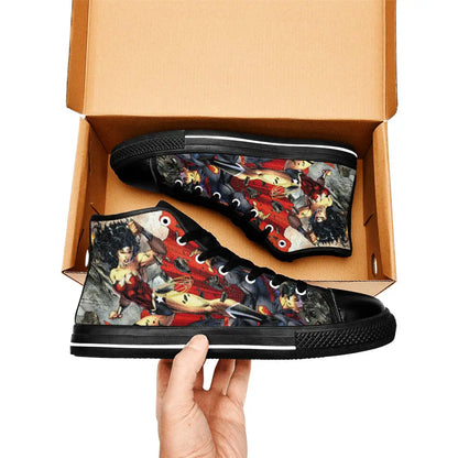 Wonder Woman Custom High Top Sneakers Shoes