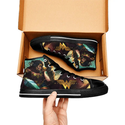 Wonder Woman Custom High Top Sneakers Shoes