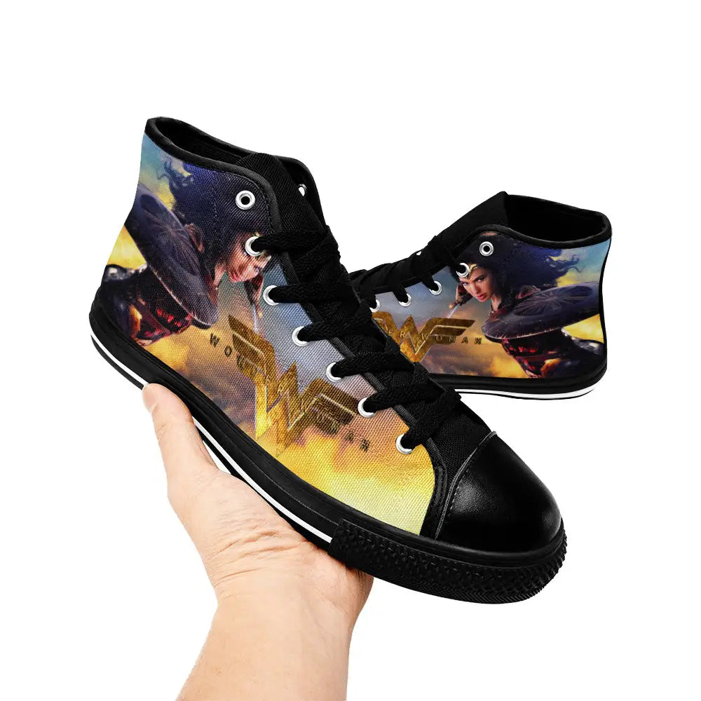 Wonder Woman Custom High Top Sneakers Shoes