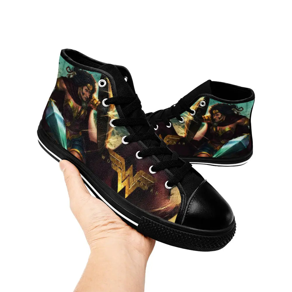 Wonder Woman Custom High Top Sneakers Shoes