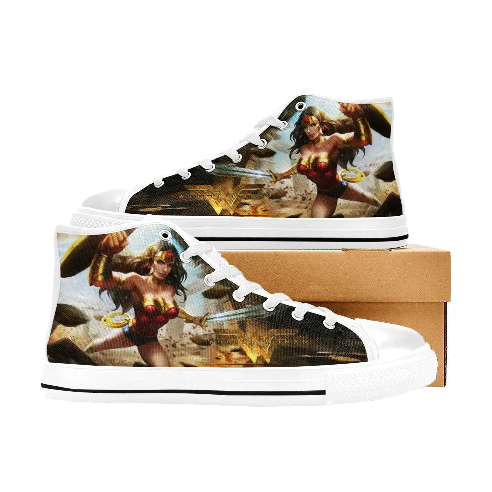 Wonder Woman Custom High Top Sneakers Shoes