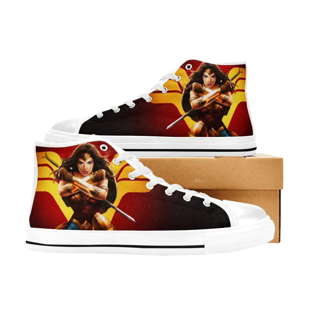 Wonder Woman Custom High Top Sneakers Shoes