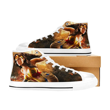 Wonder Woman Custom High Top Sneakers Shoes