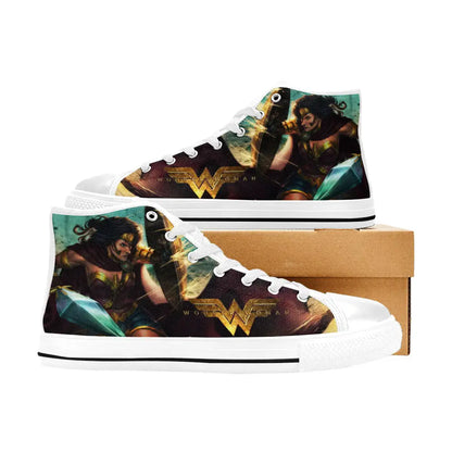 Wonder Woman Custom High Top Sneakers Shoes