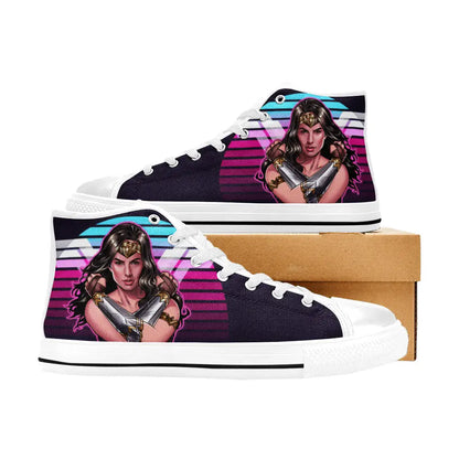 Wonder Woman Custom High Top Sneakers Shoes