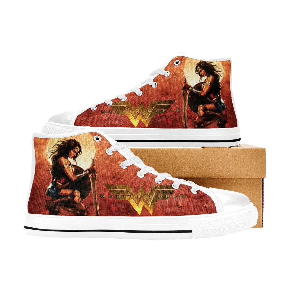 Wonder Woman Custom High Top Sneakers Shoes