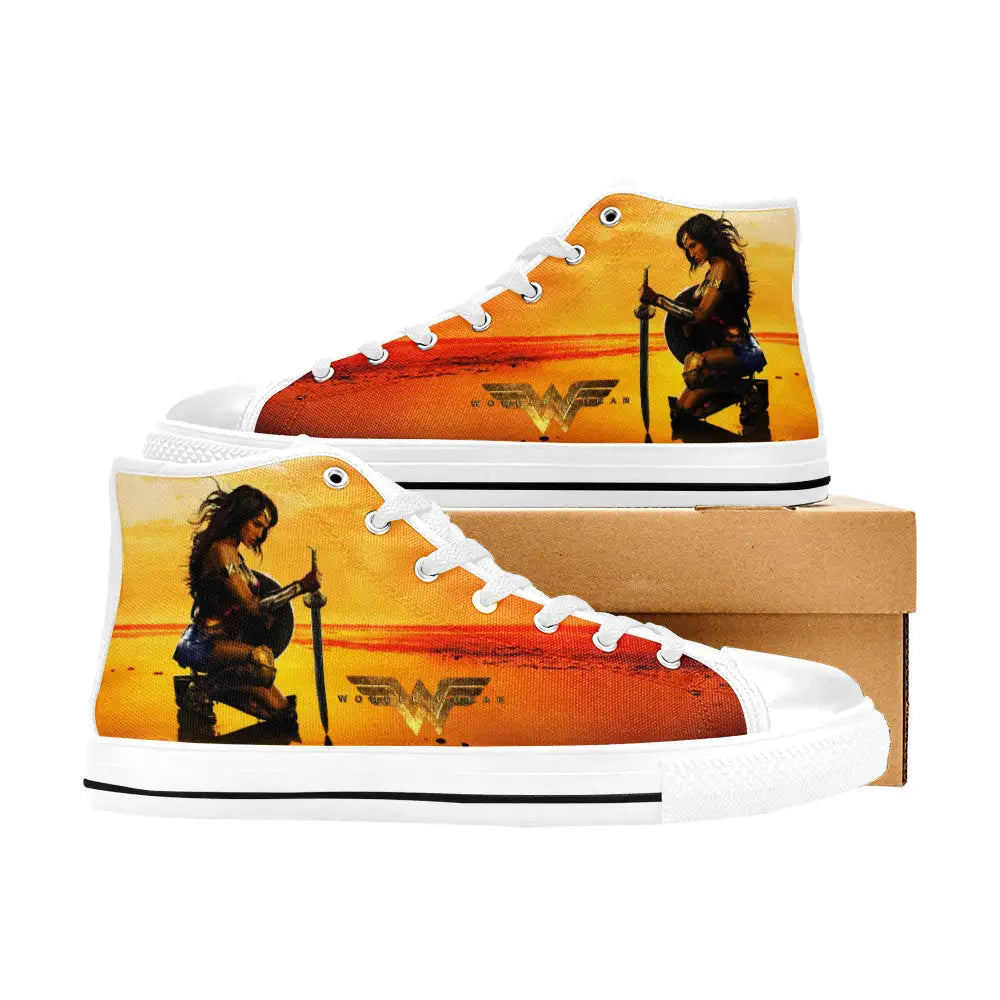 Wonder Woman Custom High Top Sneakers Shoes