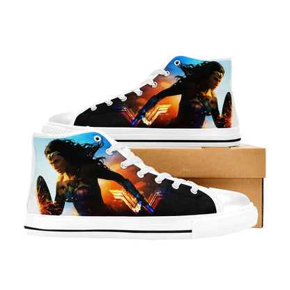 Wonder Woman Custom High Top Sneakers Shoes