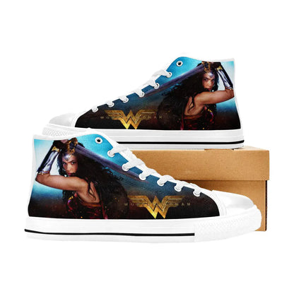 Wonder Woman Custom High Top Sneakers Shoes