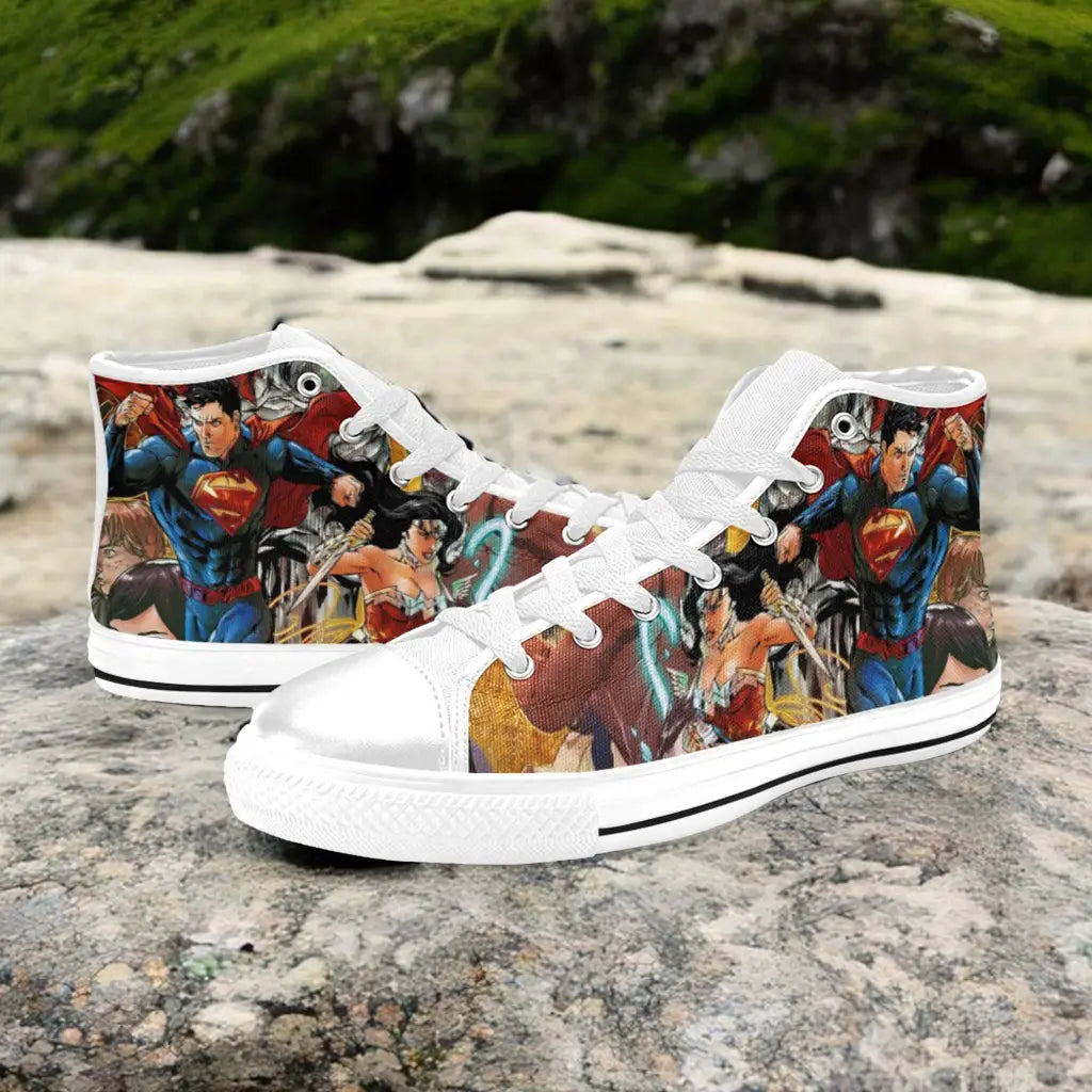 Wonder Woman Superman Custom High Top Sneakers Shoes