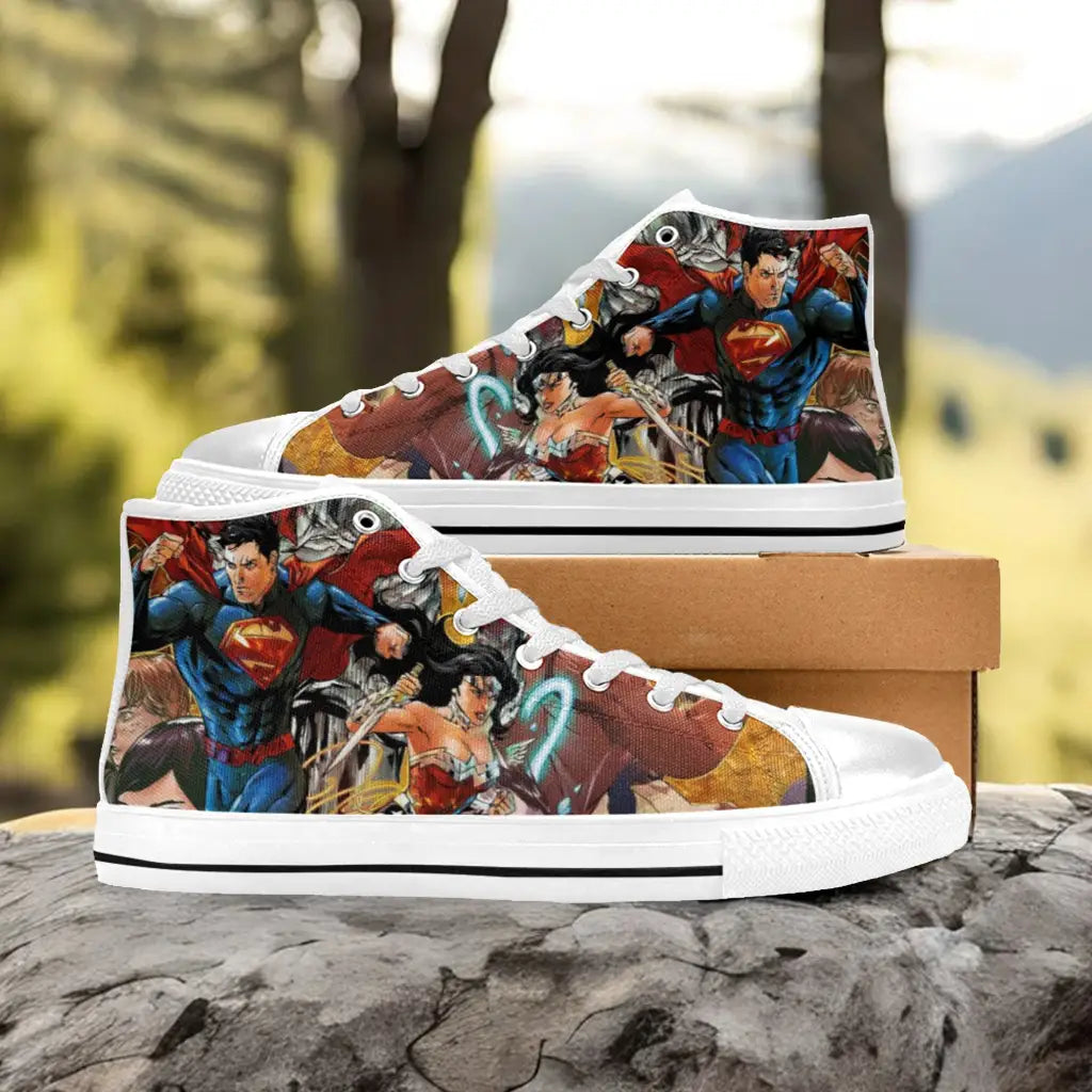 Wonder Woman Superman Custom High Top Sneakers Shoes