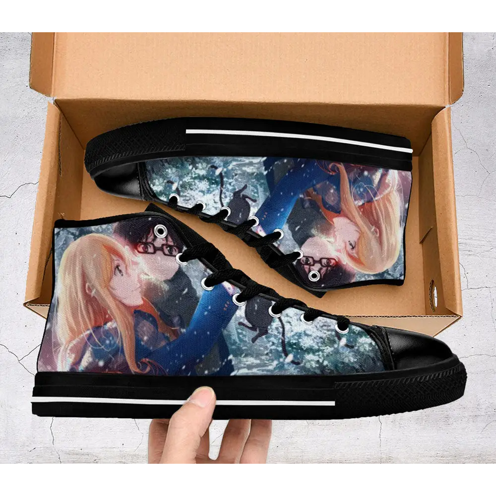 Your Lie in April Shoes High Top Sneakers