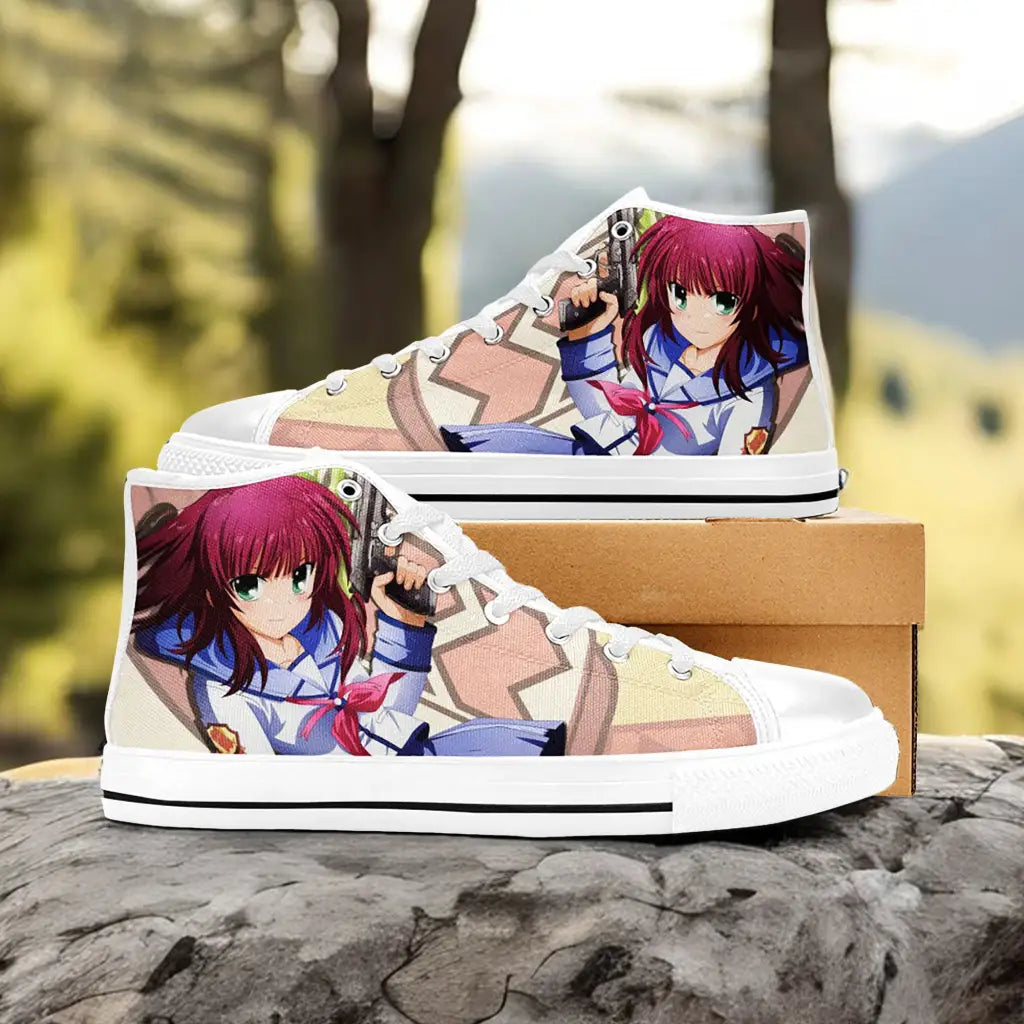 Yui Angel Beats Custom High Top Sneakers Shoes