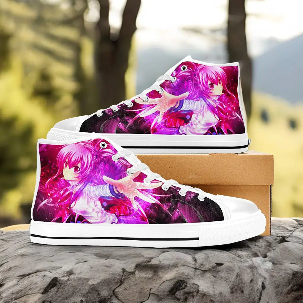 Yui Angel Beats Custom High Top Sneakers Shoes