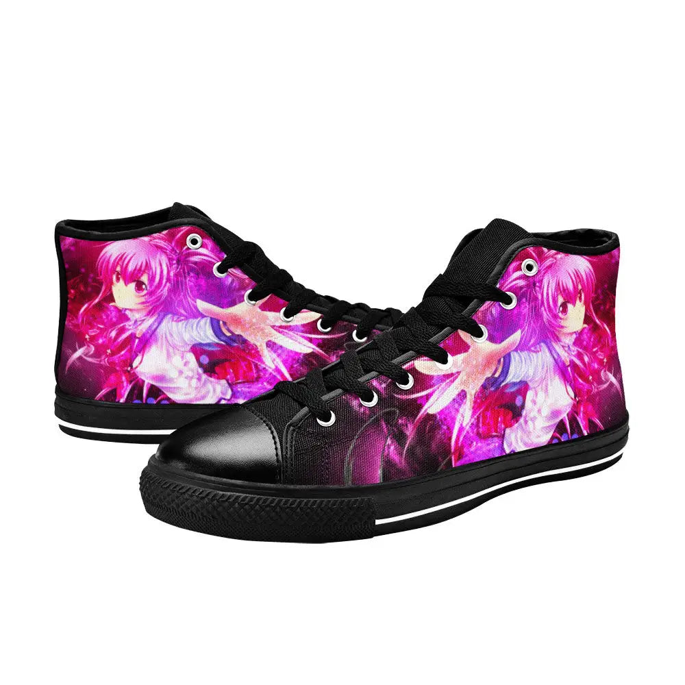 Yui Angel Beats Custom High Top Sneakers Shoes