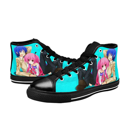 Yui Angel Beats Custom High Top Sneakers Shoes