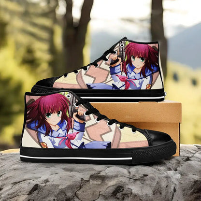 Yui Angel Beats Custom High Top Sneakers Shoes