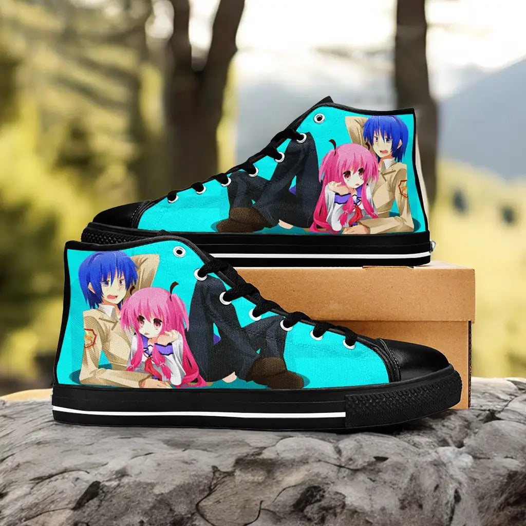 Yui Angel Beats Custom High Top Sneakers Shoes