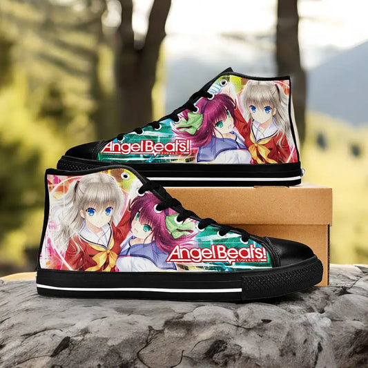 Yui Angel Beats Custom High Top Sneakers Shoes