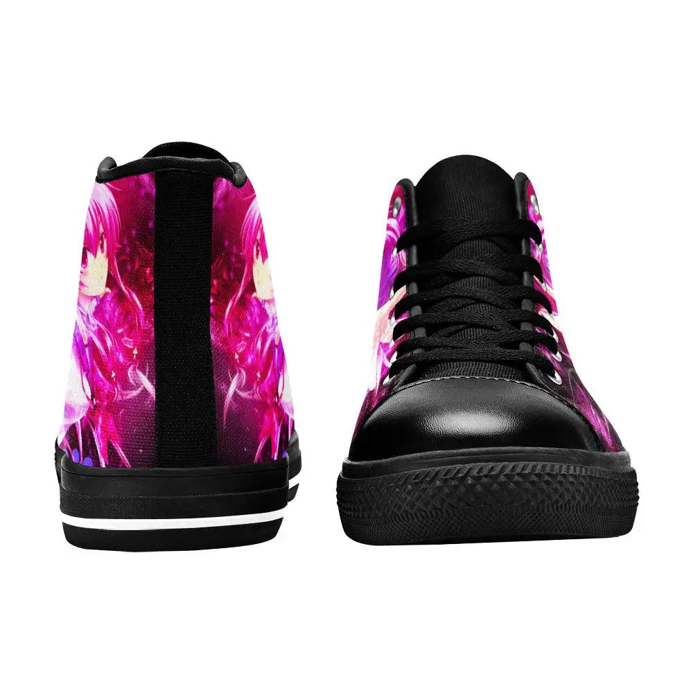 Yui Angel Beats Custom High Top Sneakers Shoes