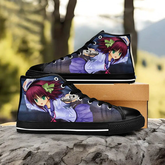 Yui Angel Beats Custom High Top Sneakers Shoes