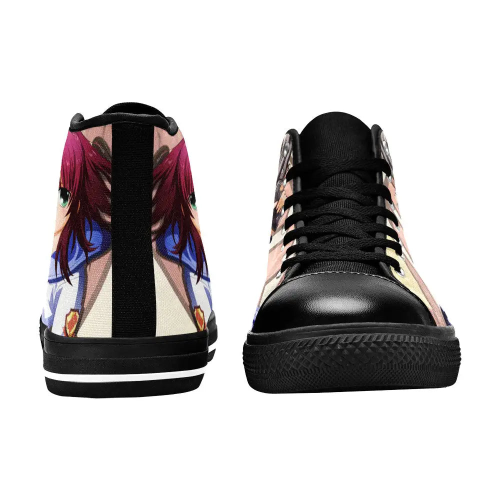 Yui Angel Beats Custom High Top Sneakers Shoes